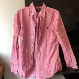 Ralph Lauren Red Gingham Polo Button Down